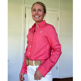 Black Colt Womens Ellie Linen Shirt - Pink