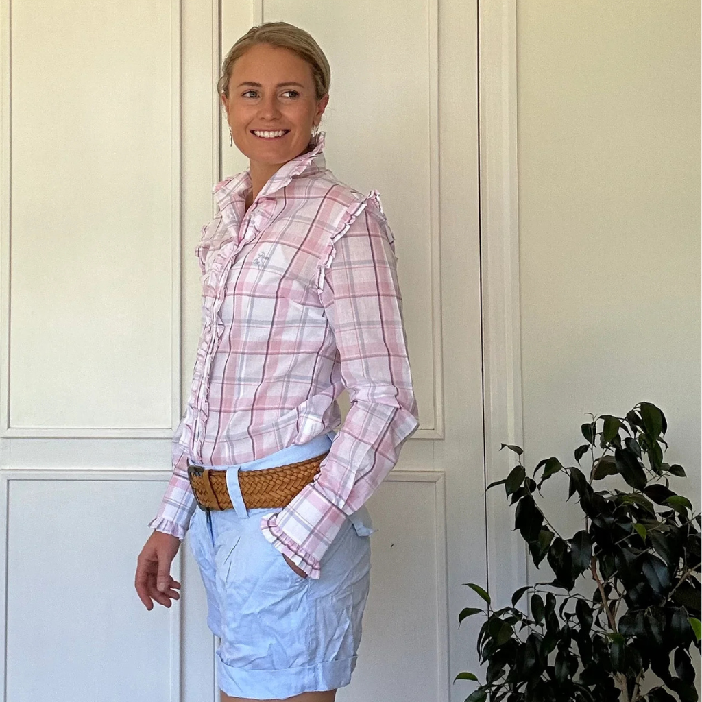 Black Colt Womens Sara Shirt - Pink/Blue Check