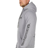 Bullzye Mens Determination Hoodie - Grey Marle