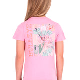 Bullzye Girls Wlila Tee - Flamingo Pink