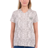 Bullzye Womens Dusty V Neck Tee - Grey Camo