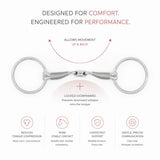 Caelo Balanced Contact Sweet Iron Loose Ring Bradoon