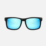 Carve Smoko Safety Sunglasses - Matt Black/Grey/Blue