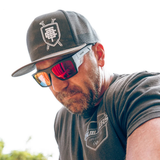 Carve Volley Safety Sunglasses - Matt Black/Grey/Red