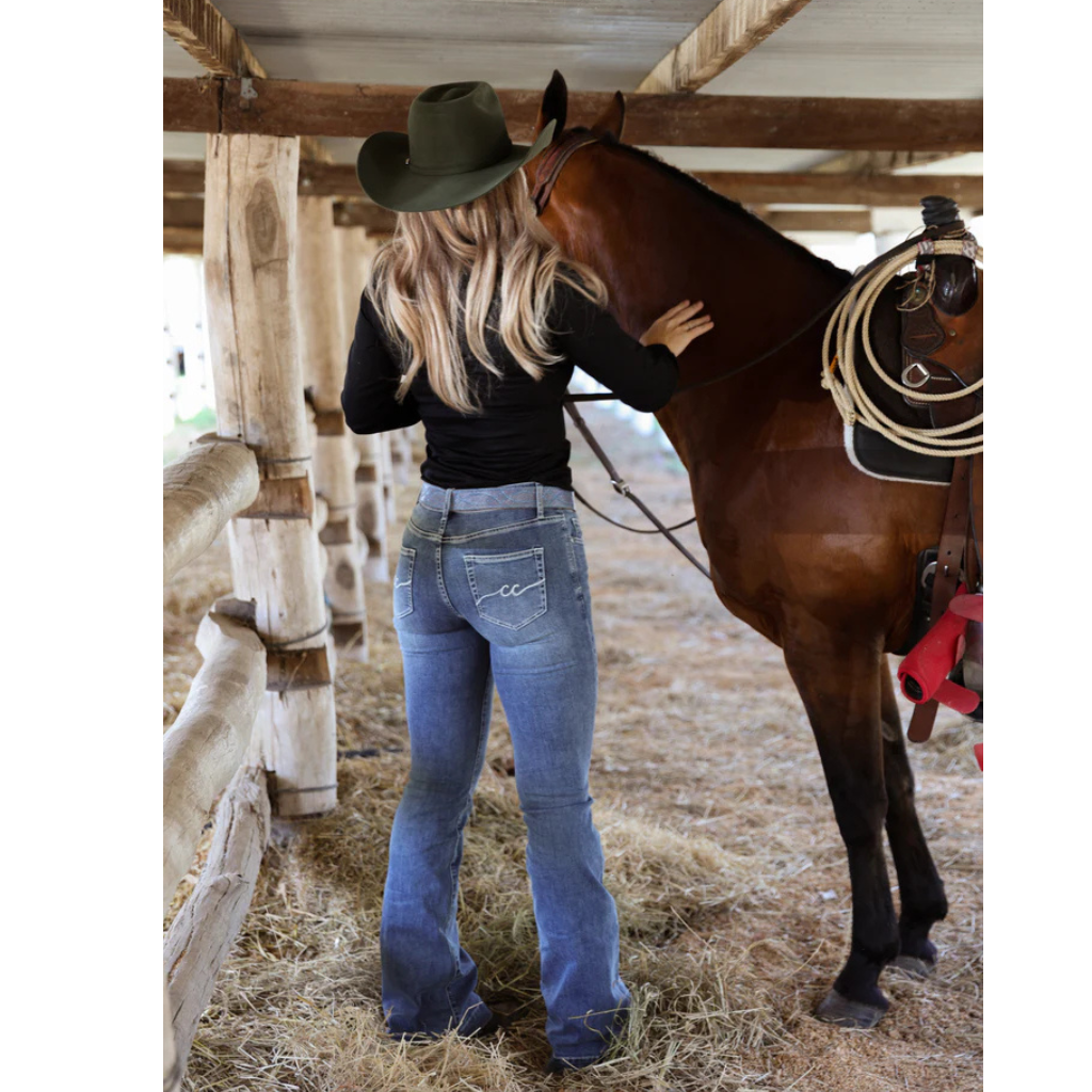 CC Western Womens Carissa Trouser Jean - Medium Wash