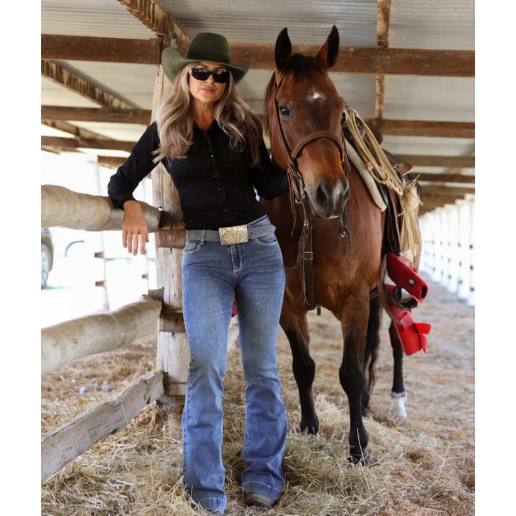 CC Western Womens Carissa Trouser Jean - Medium Wash