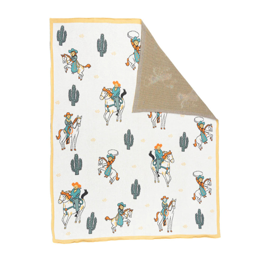 Cowgirl Roundup Throw Rug