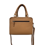 Cowhide Boot Stitch Medium Bag - Tan