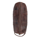 Cowhide Toiletry Bag - Brown