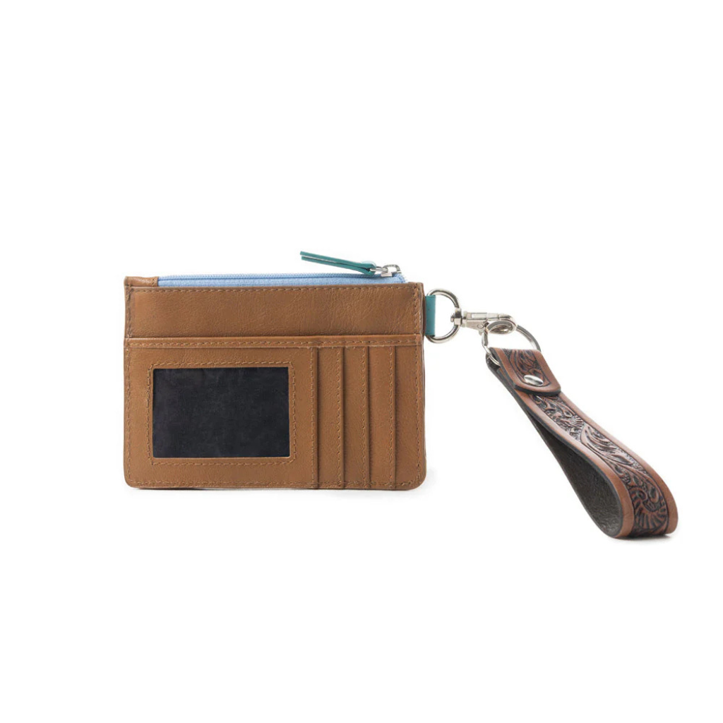 Pride of Prickly Pears Credit Card Holder - Brown/Blue
