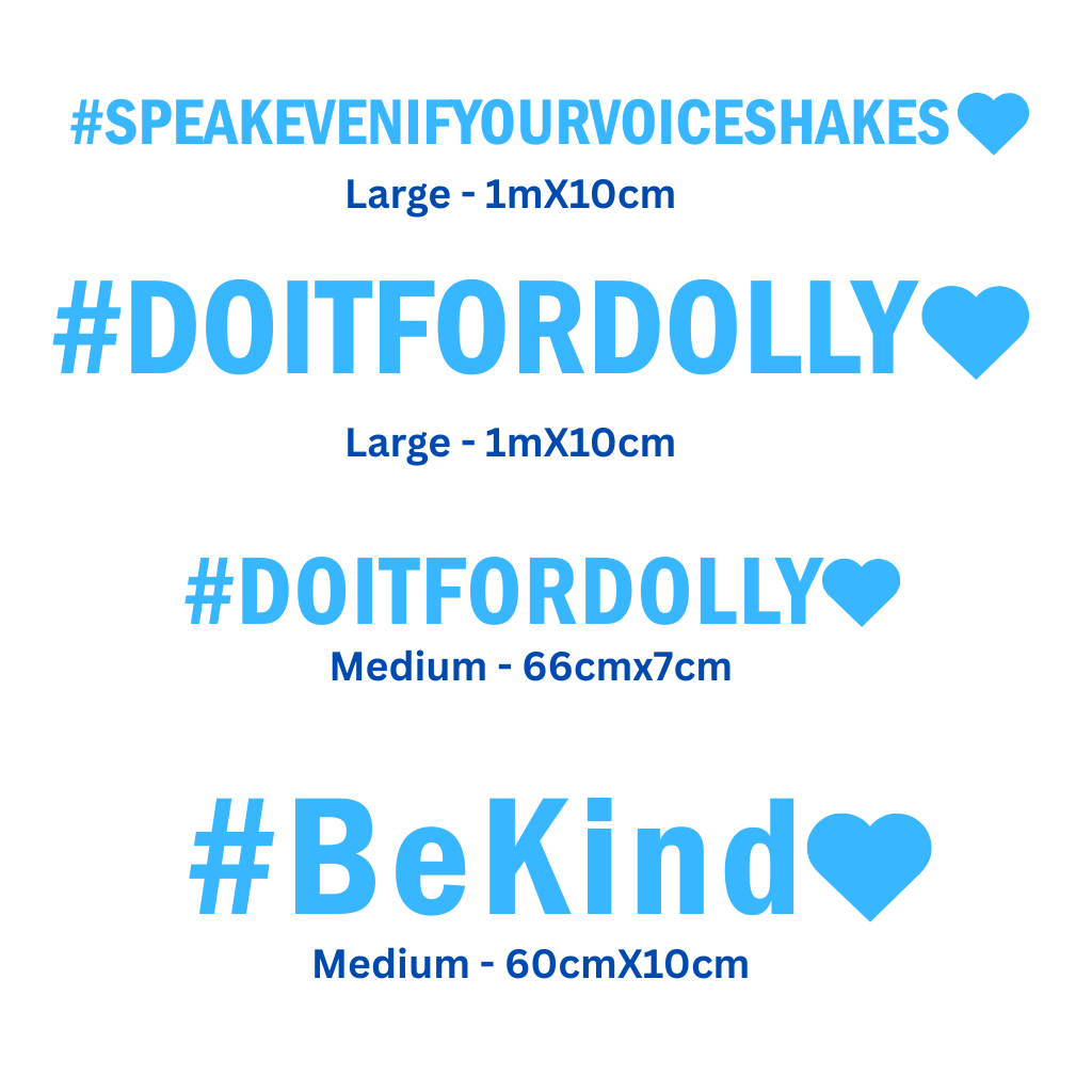 Dollys Dream Car Decal - Blue