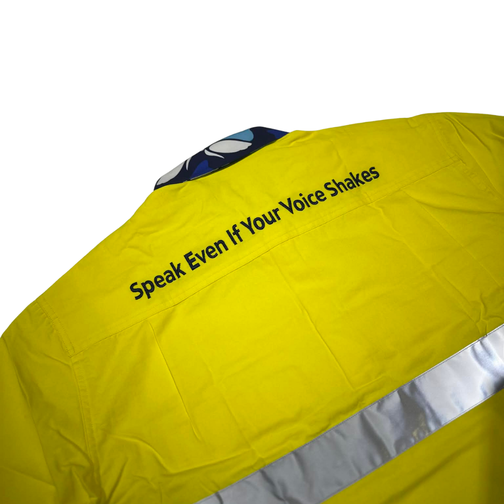 Dollys Dream Unisex Hi Vis Half Button Shirt - Yellow