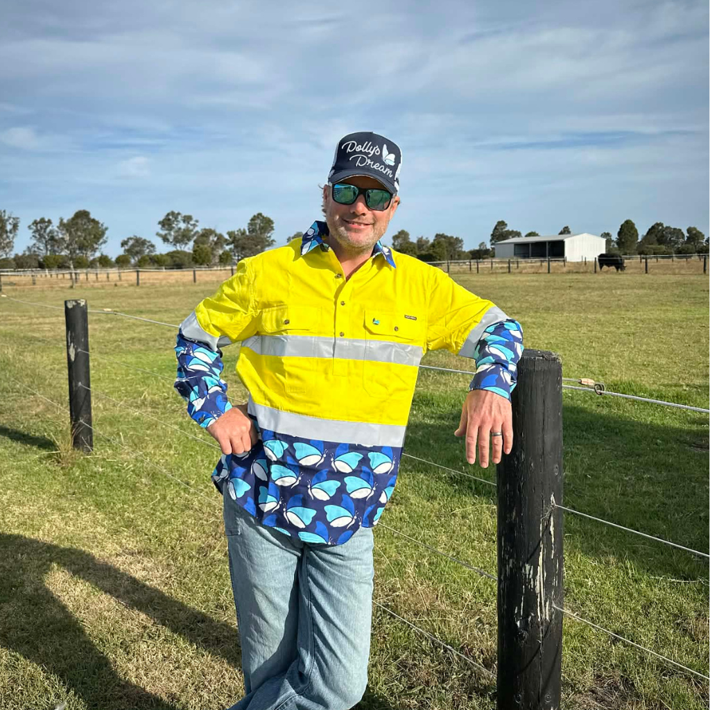Dollys Dream Unisex Hi Vis Half Button Shirt - Yellow