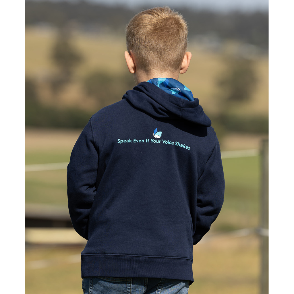 Dollys Dream Kids Butterfly Hoodie - Navy