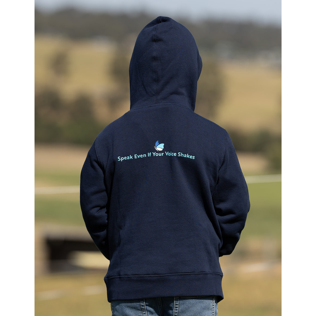 Dollys Dream Kids Butterfly Hoodie - Navy