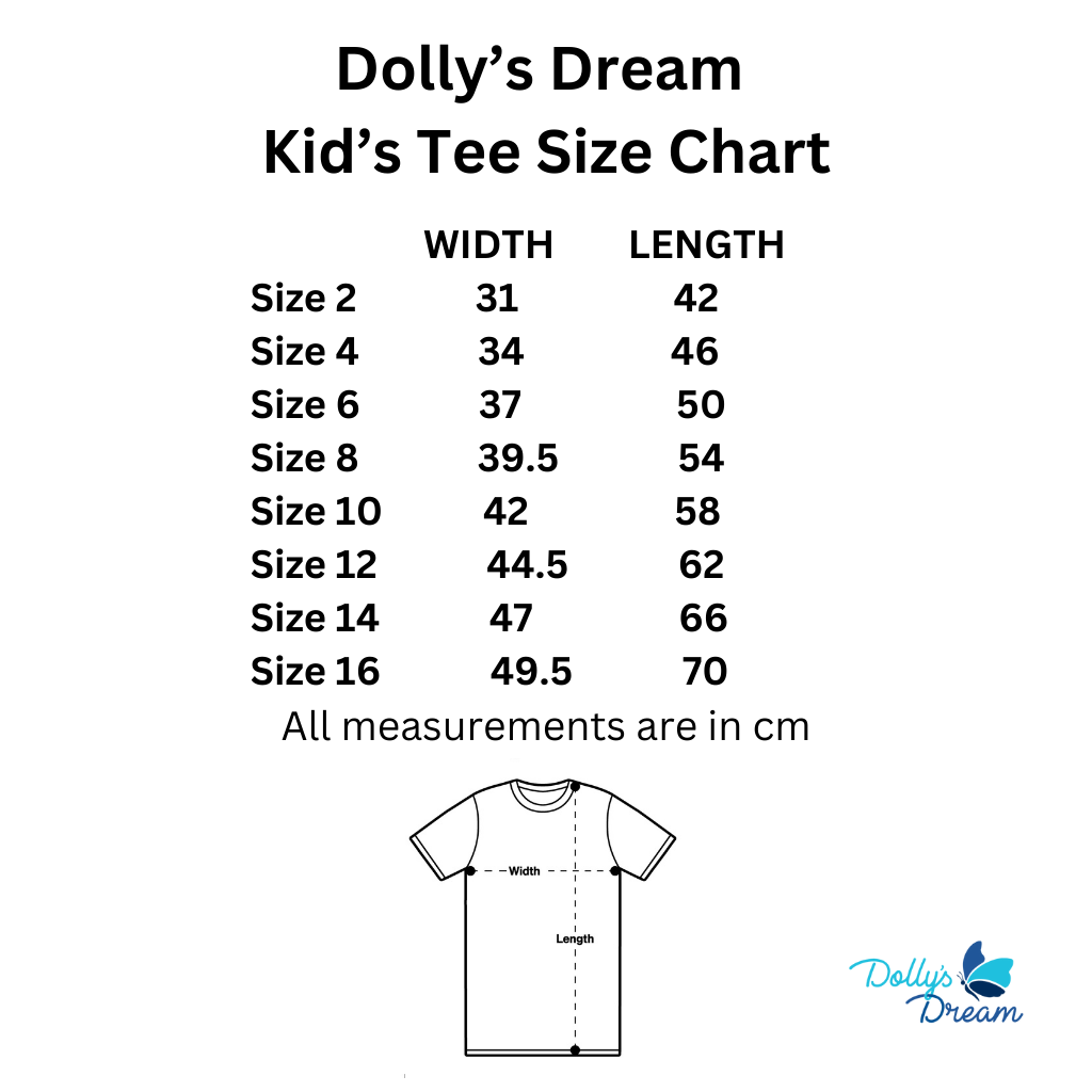 Dollys Dream Kids Tee - Cobalt