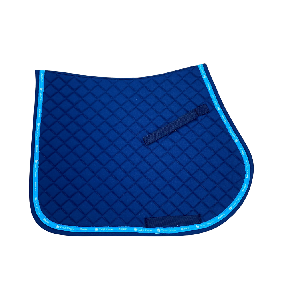 Dollys Dream Quilted All Purpose Saddle Pad - Navy