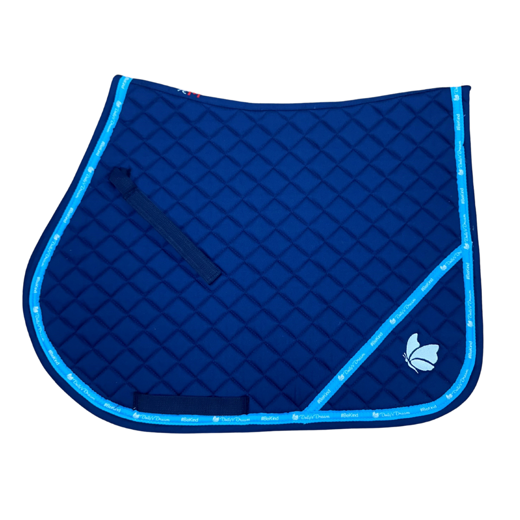 Dollys Dream Quilted All Purpose Saddle Pad - Navy