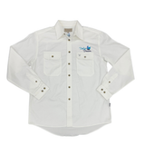 Dollys Dream Mens Full Button Shirt - White