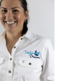 Dollys Dream Womens Full Button Shirt - White