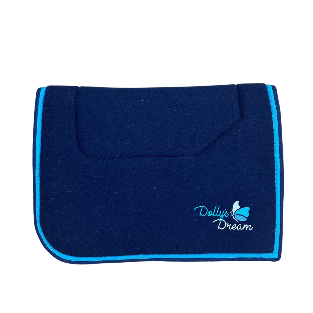 Dollys Dream Wool Saddle Pad - Navy