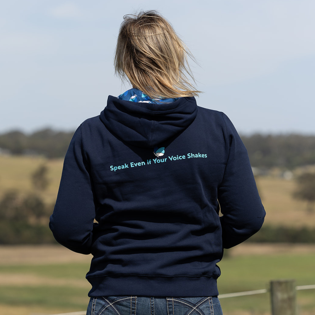 Dollys Dream Womens Butterfly Hoodie - Navy