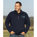 Dollys Dream Mens Half Zip Crew Jumper - Navy