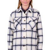 Dux Back Womens Elk Overshirt - Navy
