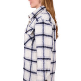 Dux Back Womens Elk Overshirt - Navy