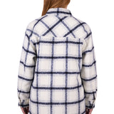 Dux Back Womens Elk Overshirt - Navy
