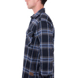 Dux Back Mens Kal Thermal Shirt - Charcoal/Blue