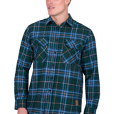 Dux Back Mens Jace Thermal Shirt - Green/Steel