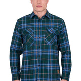 Dux Back Mens Jace Thermal Shirt - Green/Steel