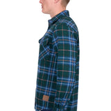 Dux Back Mens Jace Thermal Shirt - Green/Steel