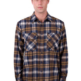 Dux Back Mens Halton Thermal Shirt - Black/Tan
