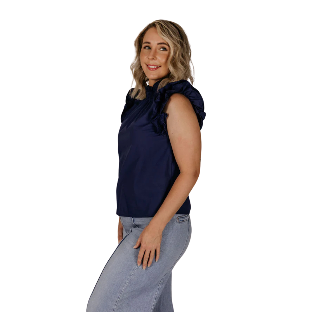 El Jay Rosie Top - Navy