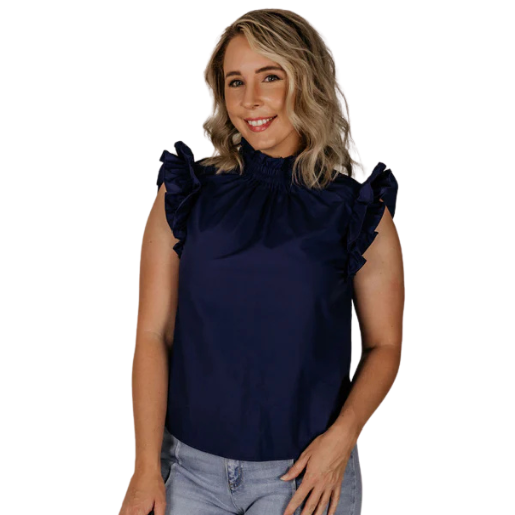 El Jay Rosie Top - Navy