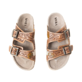 Falling Feather Sandals - Dark Brown