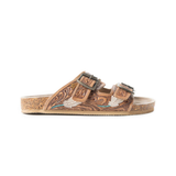 Falling Feather Sandals - Dark Brown