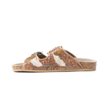 Falling Feather Sandals - Dark Brown