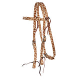 Printed Headstall - Giraffe