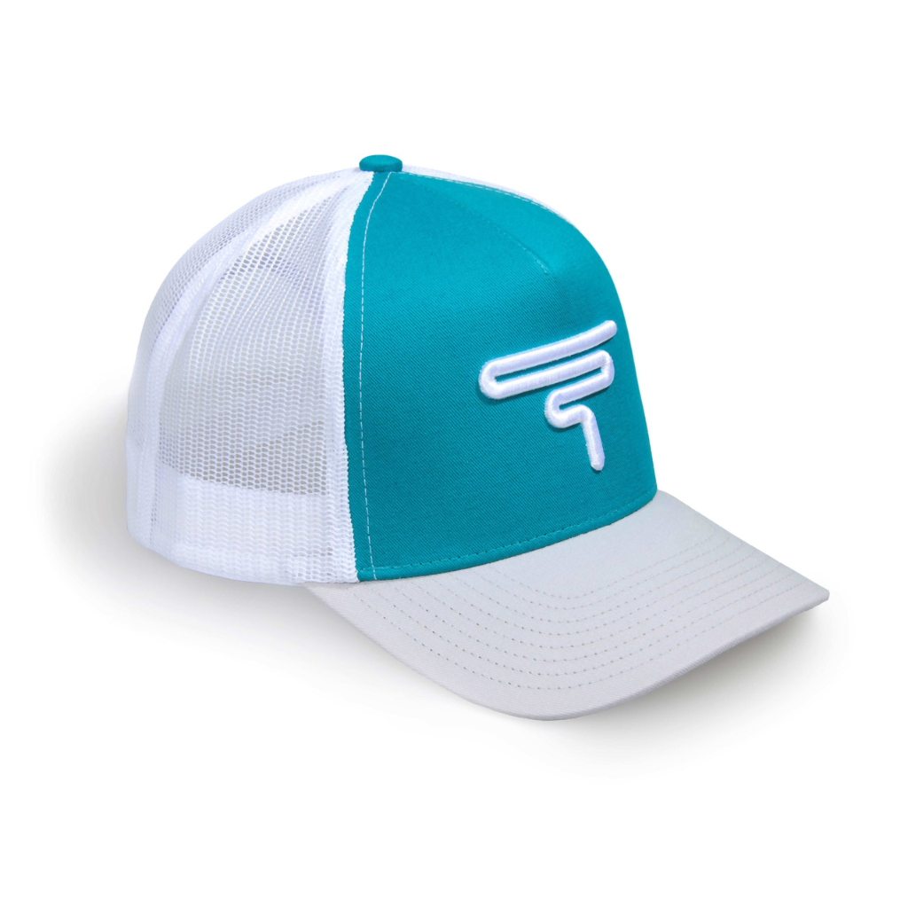 Gidgee Eyewear Trucker Cap - Teal/White