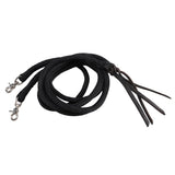 Guy McLean Rope Split Reins - Black