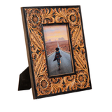 Wyburn Canyon Hand-Tooled Photo Frame