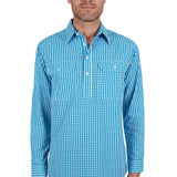 Hard Slog Mens Alonzo Shirt - Blue