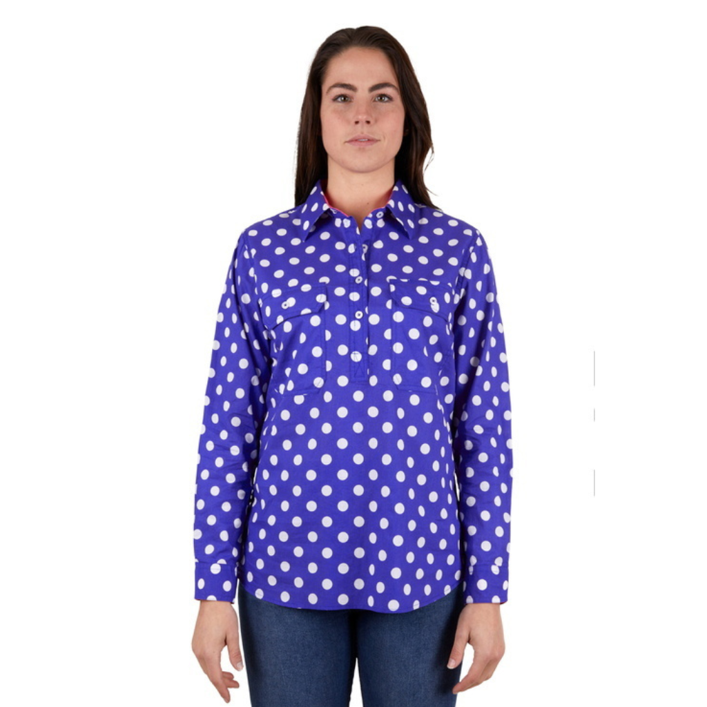 Hard Slog Womens Anette Shirt - Navy