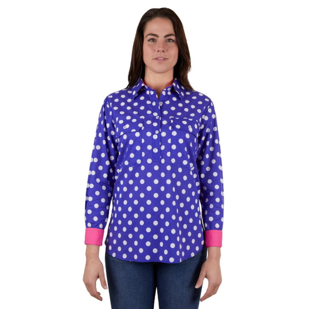 Hard Slog Womens Anette Shirt - Navy