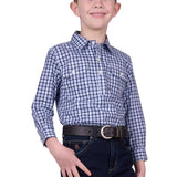 Hard Slog Kids Coney Shirt - Navy/Blue