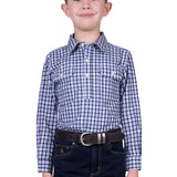 Hard Slog Kids Coney Shirt - Navy/Blue