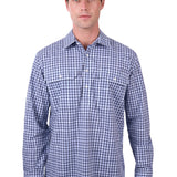 Hard Slog Mens Coney Shirt - Navy/Blue